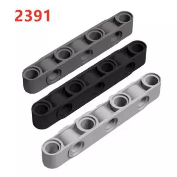 Бытовой строительный блок 2391 1 * 7 отверстий для рулевой балки, совместимый с технологией сращивания, образовательные детали 1 piece