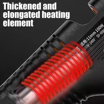 Бытовой термоклеевой пистолет 150 Вт, быстрый предварительный нагрев, электротермический клеевой пистолет, портативный клеевой пистолет для ремонта ювелирных изделий своими руками