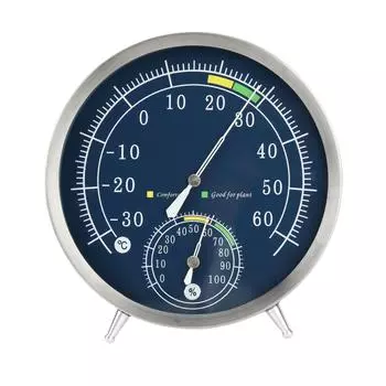Бытовой термометр-гигрометр Многофункциональный измеритель влажности и влажности для внутреннего и наружного использования Садовая теплица Настенный CHINA