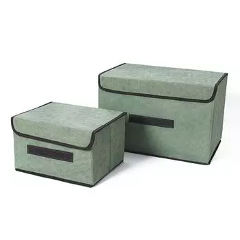 Бытовой тканевый ящик для хранения Складной ящик для хранения одежды Бытовой нетканый пылезащитный ящик для хранения C