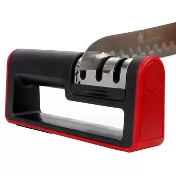 Бытовой точильный камень точильный камень инструмент для заточки ножей профессиональный 3-ступенчатый точилка кухонные инструменты Black