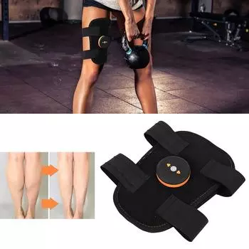 Бытовой тренажер для мышц EMS Массажер для мышц ног и бедер Стимулятор Фитнес-пояс (Оранжевый Хост)