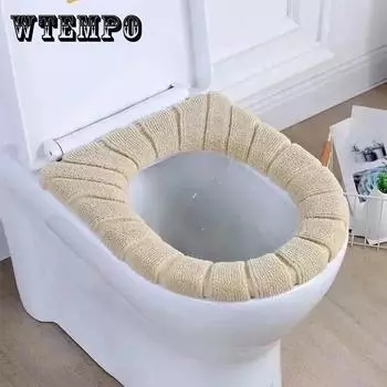 Бытовой туалетный коврик Водонепроницаемый антибактериальный туалет Подушка Симпатичный туалетный чехол Утолщенный Четыре сезона Универсальный удобный плюш коричневый
