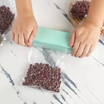 Бытовой вакуумный упаковщик 1 шт., небольшой автоматический упаковщик пищевых продуктов, свежий упаковщик, сухой и влажный вакуумный компрессор, пластиковый упаковщик зелёный