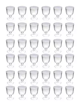 Бытовой винный стакан Пластиковый Сделано в Японии Винный стакан для кемпинга и (Идеально на открытом воздухе) (36 штук) АК-36