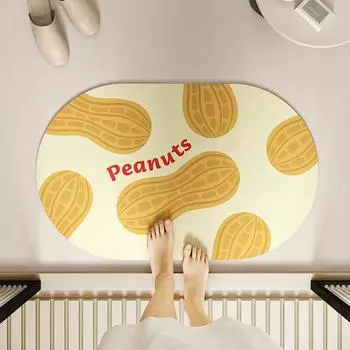 Бытовой впитывающий коврик для ванной комнаты, нескользящий коврик для пола, туалет, диатомовая дверь, грязеотталкивающий коврик, быстросохнущий коврик для ног, ковер 40X60cm 15.7X23.6in персиковый