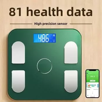Бытовые электронные весы для взрослых с Bluetooth-приложением для измерения жира в организме и умной зарядкой Charging model белый