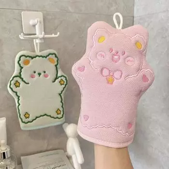 Бытовые банные полотенца, банные полотенца, милые перчатки для душа с героями мультфильмов розовый