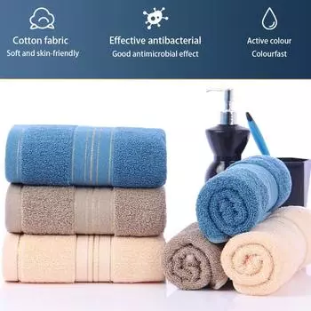 Бытовые банные полотенца, удобные для дома и сада, салфетки, пляжное полотенце, мягкие, для спа, однотонные, аксессуары для ванной комнаты 33x73cm синий