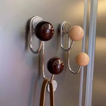 Бытовые магнитные крючки Магнитные крючки для холодильника Многоцелевые раковины Двери крыльца Магнитная вешалка для шкафа Кухня Ванная комната Держатель