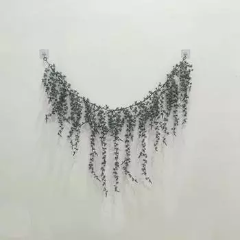 Бытовые ротанговые оконные дверные настенные украшения 1,2 м One Size зелёный