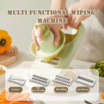 Бытовые ручные овощерезки-измельчители Многоцелевой ручной инструмент для нарезки огурцов и моркови