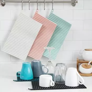 Бытовые салфетки, теплоизоляционные подушечки, нескользящие подушечки для чашек, сливные подушечки TPR, мини-стиральные доски, легко чистятся 1pc