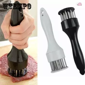Бытовые сломанные ребра, нежное мясо, игла, свиная отбивная, куриные отбивные, куриные крылышки, игла для размягчения мяса, игла для размягчения мяса, нержавеющая сталь белый