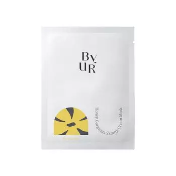 ByUR Skinny Cream Mask Face Pack Sheet Mask Индивидуально упакованная маска с высоким увлажнением пор (Крем/Плюмп Мед/1 шт.)