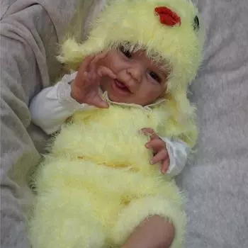 BZDOLL 3D кукла с видимыми венами, мягкая силиконовая игрушка Reborn для девочек 50 см, тканевое тело Bebe Boneca, подарок ручной работы на день рождения Blue Eyes, 50cm