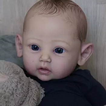 BZDOLL 60 см 3D художественная кукла с сосудистыми венами, мягкая силиконовая кукла Reborn для маленьких мальчиков для девочек, реалистичная 24 дюйма, окрашенные волосы для малышей 60cm 3D-paint Skin Doll