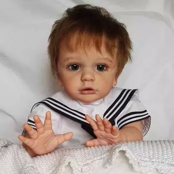 BZDOLL, 60 см, 3D-краска, кожа, реборн, кукла для маленьких мальчиков, живая тканевая игрушка для девочек, реалистичная мягкая силиконовая принцесса, живая Bebe, платье 60cm 3D-paint Skin Doll