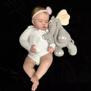 BZDOLL, 60 см, большой размер, кукла Reborn Sleeping Babies, 3D кожа, мягкая силиконовая игрушка Reborn Baby для девочек с сосудистой веной, тканевое тело, как настоящее искусство Bebe Finished doll