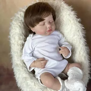 BZDOLL как настоящая кукла-реборн, игрушка 50 см, 20 дюймов, 3D-краска с видимыми венами, мягкий силикон, спящие живые дети, Boneca Art Bebe