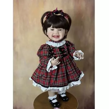 BZDOLL новое лицо Мила 55 см полный силиконовый корпус реалистичный реборн ребенок может стоять кукла принцесса для малышей Bebe подарок на день рождения