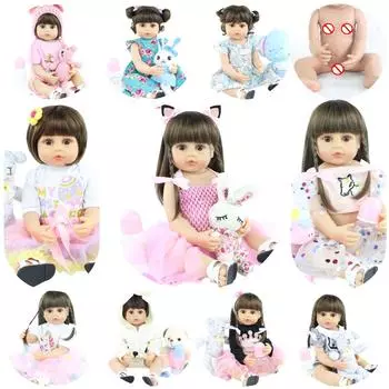 BZDOLL реалистичная 55 см полностью силиконовая кукла реборн для девочек и мальчиков подарок на рост 22 дюйма Bebe куклы для новорожденных детские игрушки для ванной с антистатической расческой Doll-A