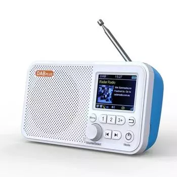 C10 DAB/DAB+ FM Цифровое радио Перезаряжаемый светодиодный динамик Портативный MP3-плеер с громкой связью Радиовещание белый