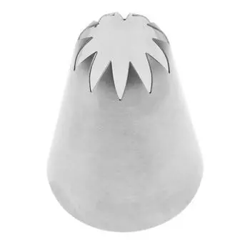 #C10 Насадка для трубок большого размера, декор для крема для торта, насадки для глазури, 10 зубов, закрытая звезда