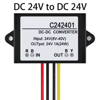 C242401 Адаптер стабилизатора модуля мини-регулятора напряжения постоянного тока от 24 В до 24 В постоянного тока 1 А