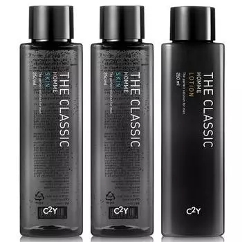 C2Y The Classic Homme Double Skin 250ml x 2p + Lotion 250ml Set, 1 set