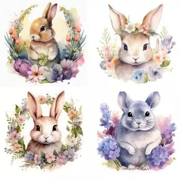 C50 # мультяшный кот, кролик, енот, настенная наклейка, декор для ванной комнаты, туалета, гостиной, шкафа, холодильника, украшения дома, наклейки A-29.7x30cm-PET