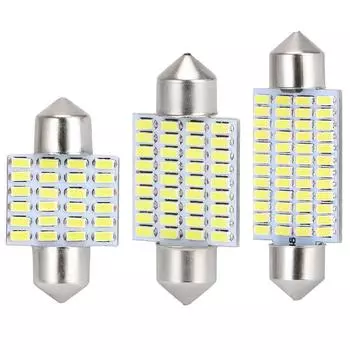 C5W C10W Светодиодная лампа 31 мм 36 мм 41 мм 3014 SMD 6000K Интерьер автомобиля Лампа для чтения Габаритные лампы Авто Пластина Лампа Белый 12 В
