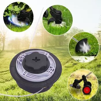 C6-2 сменная головка триммера для травы, легкая нагрузка, сверхмощная садовая косилка, адаптер для пожирателя сорняков, аксессуары для триммера чёрный