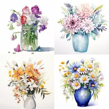 C79 # акварельные наклейки на стену с цветами, украшения для ванной комнаты, туалета, наклейки для гостиной, шкафов, украшения дома, самоклеящиеся фрески A-28.4x30cm-PET