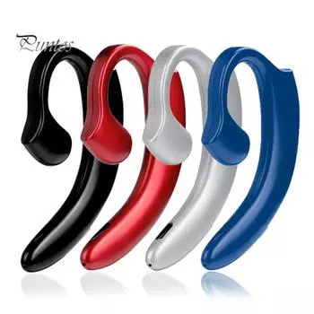 C7 1Pc Bone Conduction Ear Hook Беспроводные Bluetooth-совместимые наушники Стерео наушники чёрный