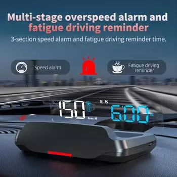 C7 Digital GPS Speedomter Car HUD Gauge Projector Clock Speed Compass Odometer KMH MPH Auto Over Speed Alarm Fit All Cars