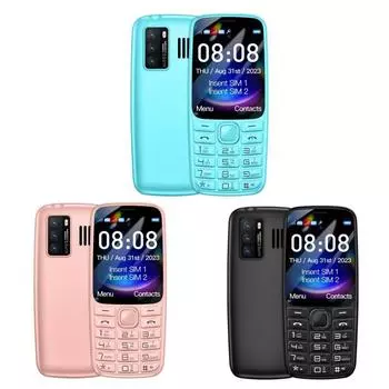 C99 2G небольшой мобильный телефон 2,4-дюймовый TFT-экран две SIM-карты двойной режим ожидания мультимедийный фонарик Type-C 240x320 дешевый мини-мобильный телефон для пожилых людей или студентов чёрный