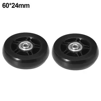 C# 1 пара резиновых роликов бесшумный чемодан для тележки колеса роскошный инструмент для ремонта (60*24мм)