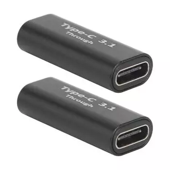 C# 2 шт. USB C Female to USB C Female адаптер PD зарядка данные синхронизация конвертер