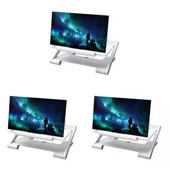 C# 8 дюймов 3D телефон экран усилитель кронштейн видео увеличенный увеличитель (белый)