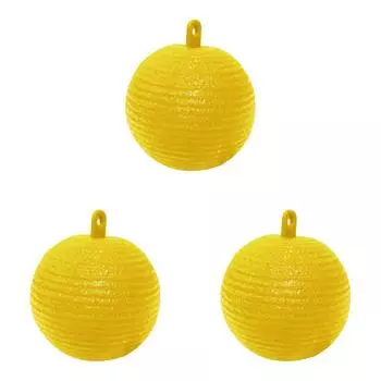 C# Ball Fruit Fly Catcher 8 см липкая ловушка для ловли фруктовых насекомых (желтый)