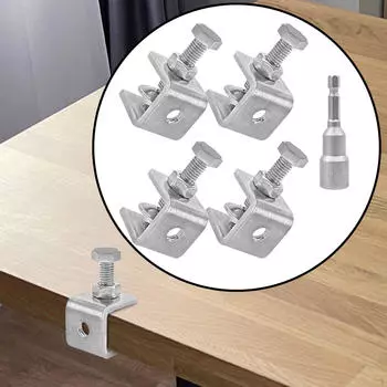 C-образный зажим, фиксированный держатель, прочный профессиональный квадратный зажим для деревообработки, для крепления Open Mouth 20 mm