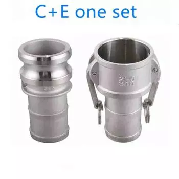 C+E один комплект адаптеров для фитингов Camlock Homebrew из нержавеющей стали 304, быстроразъемная муфта 1/2 3/4 1” 1-1/4 1-1/2 1/2