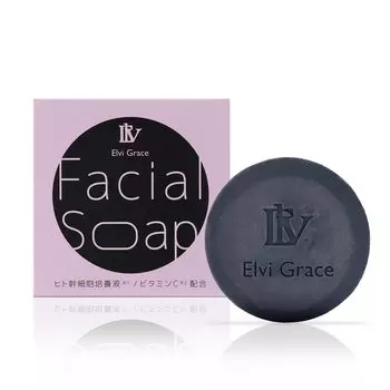 C Face Elvi Grace Beauty Soap Pore Cleaning Retinol Acne Foam Face Washing Exosome Japanese and Chinese Herbs Men Women 80g [Витаминное мыло] (Цитрусовые) чёрный