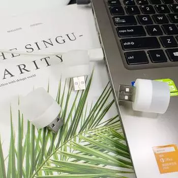 C# светодиодный ночник USB прикроватная детская спальня мобильная настольная лампа (Тепло)