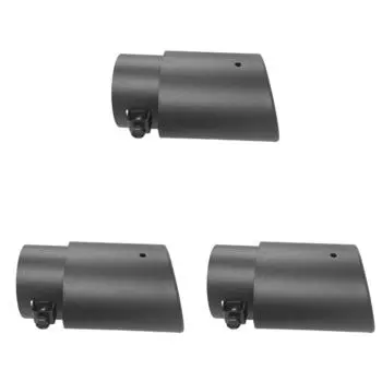 C# Наконечник выхлопной трубы Черный наконечник глушителя Круглые автомобильные детали (Длинные прямые)