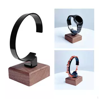 C-образная подставка для часов, инструмент, деревянная основа, ювелирный браслет, стойка, держатель на запястье