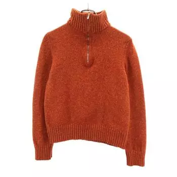 C.P.Company made in Italy Long sleeve Half zip sweater 2 Orange knit Men s Used