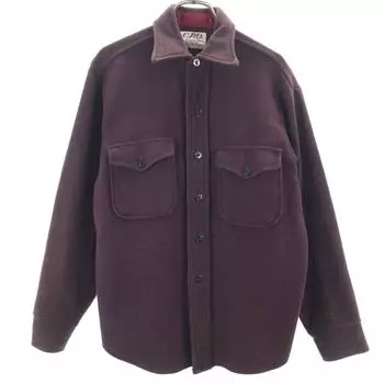 C.P.O by CAMPUS 70s vintage Long sleeve Wool shirt S Burgundy Men s Used