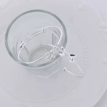 C Shape Women Gift With Bell Women Bracelets Hand Jewelry Korean Bracelets Silver Color Bangles A